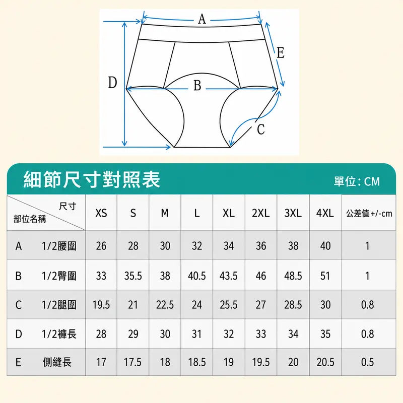 秘伴褲 女性高腰保暖生理褲 3條裝 ｜經期舒適呵護