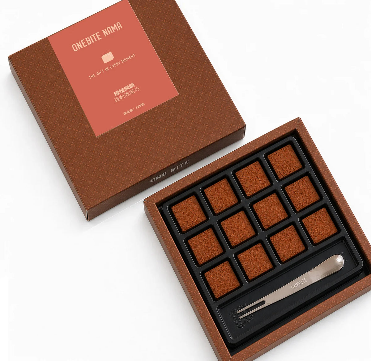 OneBite 54% 百利酒黑巧手工生朱古力 120g｜LYT